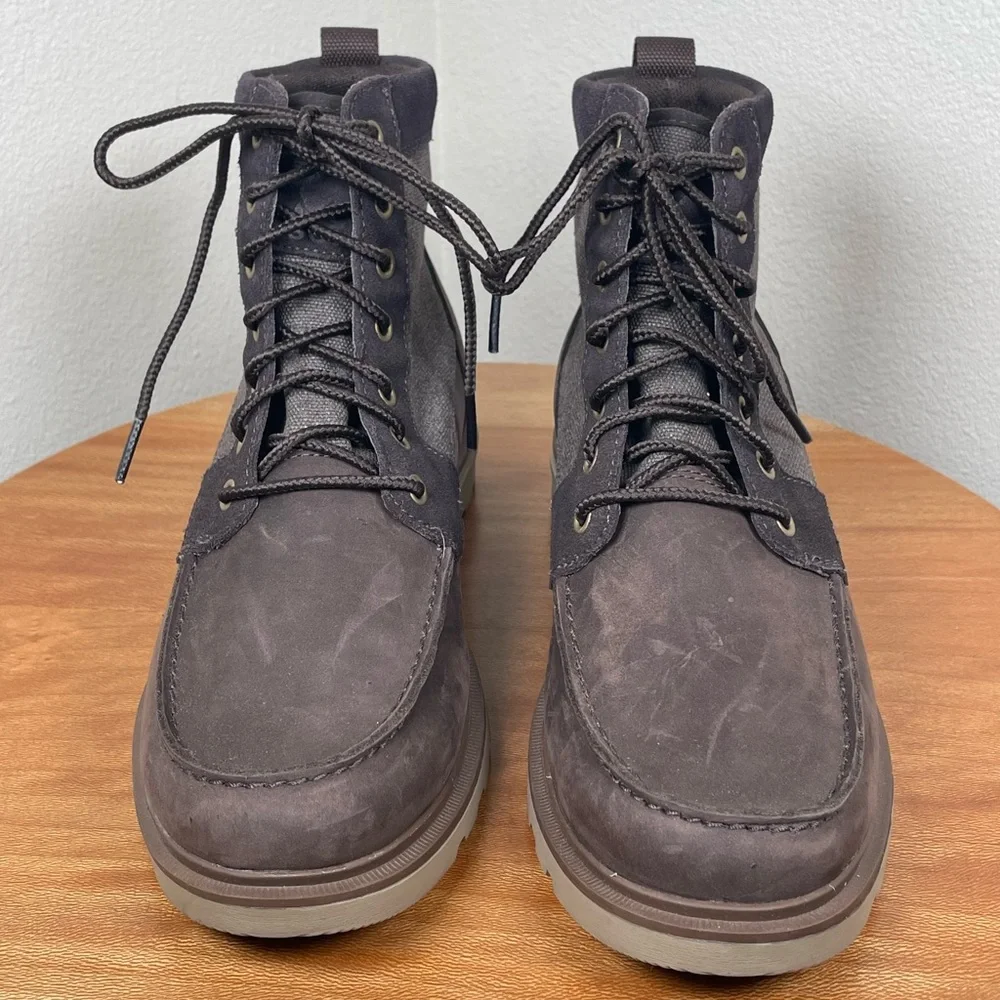 Sorel Men's Carson Moc Waterproof Boot Lace Up Full Grain Leather Brown Size 8